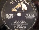 ELVIS PRESLEY 78 RPM Teddy Bear, Loving You RCA HEAR V rockabilly