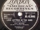 PAT BOONE Love Letters In The Sand UK LONDON 78 RPM V+ bernardine HEAR
