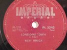 rock teen 78 RPM RICKY NELSON Lonesome Town CANADA IMPERIAL HEAR V i got a feeli
