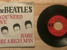 RARE FRENCH SP THE BEATLES ALL YOU NEED IS LOVE