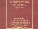 220g4.  Cortot/Thibaud/Casals - Trio in D Minor (Mendelssohn, Op. 49)-Vic. M-126