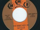 Northern Soul - Joe Taylor & The Dominoes H.M.F 2002 You don't love me / Never ?
