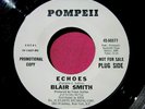 BLAIR SMITH - Echoes / Vision of Molly - Pop Psych Promo 45 rpm - Pompeii 66677