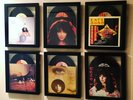kate bush set of 6 framed 7