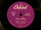 78 RPM GENE VINCENT WEAR MY RING/LOTTA LOVIN' Rare Rockabilly FREE SHIPPING