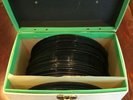 vintage record collection sixty 45s in Platter-pak storage box Beatles