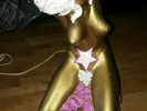 CRASH WORSHIP TELEPHONE PHONE GOLD HAND PAINTED BY THE BAND RARE KBD PUNK