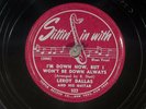 78 RPM -- Leroy Dallas, Sittin' In With 522, EE+ Blues