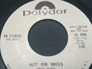 ODETTA: Hit Or Miss / Take Me To The Pilot 45  7” RADIO STATION Copy, Rare