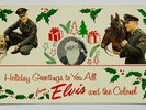 ELVIS PRESLEY - FIFTIES ORIGINAL CHRISTMAS PROMO CARD WITH RARE ADD.