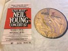 2 org. LP’s Neil Young ’72+‘78 ink. Konzert Karte 1982 Live Rust