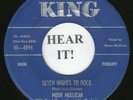 Moon Mullican ROCKABILLY 45 (King 4894) Seven Nights To Rock  CLASSIC   VG++/M-