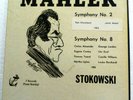 Gustav MAHLER SYMPHONY NO.2 Stokowski Private Press Insert/Photo 3xLP bx  LH 329