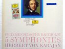 Felix MENDELSSOHN 5 SYMPHONIES Karajan Ltd.Ed. Numbered 4xLP box  LH 333