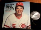 Johnny Bench lp SHRINK Terry Cashman ?One Stop Along The Way Cincinnati Reds WLW
