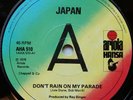 Japan - Don't Rain On My Parade 7 Inch Promo Stateline 1978 UK Ariola Hansa