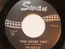 BEATLES -SHE LOVES YOU- RARE 1964 SWAN U.S. 45 WITHOUT 