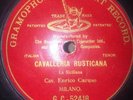 ENRICO CARUSO 10'' - Red G&T - GC 52418 - 78 rpm record - Cavalleria Rusticana