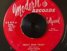 Rare 1953 TX R&B Rocker 45 Lucky Enois Crazy Man Crazy MODERN Bill Haley HEAR