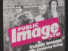 PUBLIC IMAGE LTD.: Public Image / Cowboy Song 45 (Germany, PS) Punk/New Wave