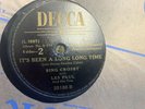 BING CROSBY AND LES PAUL IT'S BEEN A LONG LONG TIME 78 RPM RECORD VG