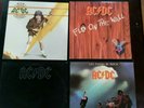 4 Original AC/DC LP's, B in Black, Fly on Wall, High Volt, Let There Be Rock