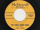 '60 ALA. Rockabilly TONY SENN The King's Comin' Home/Wrong Things McDOWELL HEAR