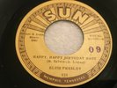 ELVIS PRESLEY SUN 525 TWEEDLE DEE  orig 1973 Minor 45 nm W/ LETTER numbered 09