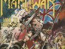 Hail To England - Autographed Manowar UK vinyl LP album record MFN-19