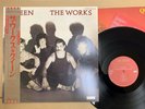 Queen The Works EMI EMS-91076 JAPAN PROMO W/POSTER VINYL LP OBI