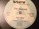 The Damned New Rose Neat Neat Neat Rare Stiff A-Label DJ Promo 7