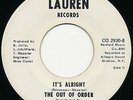 rare GARAGE The Out Of Order It's Alright 45 Rhode Island ex cond 1967 nice
