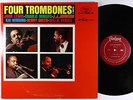John Lewis, Charlie Mingus, et al. - Four Trombones LP - Fantasy Mono DG VG+