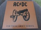 AC/DC - FOR THOSE ABOUT TO ROCK - EMBOSSED SLEEVE - GATEFOLD - VG++