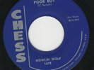 Howlin Wolf 45 Poor Boy/Sitting On Top of the World CHESS EX orig blues R&B NICE