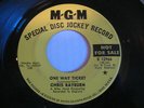 Chris Rayburn ?– One Way Ticket / Photograph Of Love 45 MGM K-13966 Promo 1968