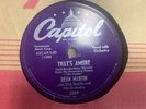DEAN MARTIN THAT'S AMORE 78 RPM RECORD VG