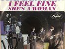 THE BEATLES I Feel Fine She’s A Woman 7” 45 RPM Single EX Vinyl Picture Sleeve