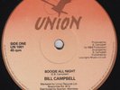 BILL CAMPBELL Boogie All Night RARE UK 12