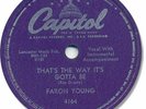 Rare 1958 FARON YOUNG Country 78 RPM Record. That's the Way It's Gotta Be