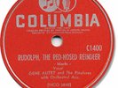 GENE AUTRY Christmas 78 RPM Record. Rudolph the Red-Nosed Reindeer