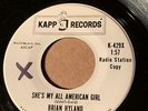 BRIAN HYLAND Kapp PROMO SHE'S MY ALL AMERICAN GIRL / EVERY OTHER NIGHT  NM- HEAR