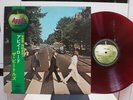 THE BEATLES / ABBEY ROAD, RARE RED WAX JAPAN ORIG. 1ST PRESS 1969 LP w/OBI EX