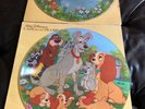 2 Walt Disney Vinyl Picture Discs Cinderella Lady And The Tramp