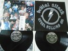 BRUTAL ATTACK - STEEL ROLLING ON DLP  ISD ORIGINAL 1990 VINYL LP ROCK-O-RAMA EX