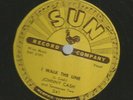 ROCKABILLY 78- JOHNNY CASH - I WALK THE LINE   /  GET RHYTHM -HEAR -1956 SUN 241