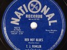 T.J. FOWLER: Red Hot Blues / Harmony Grits US National 9072 Detroit R&B Rare 78