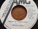 45rpm AMG 8082 BEVERLY BELL More Of Your Love / My Lonely World Hear