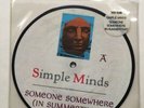 SIMPLE MINDS someone somewhere in summertime 1982 VIRGIN STICKERED PICTURE DISC