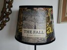 THE FALL MARK E SMITH ALBERT CAMUS BOOK COVER LAMPSHADE  BASE OR CEILING